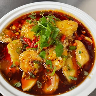 Seafoods in Cilli Oil