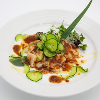 Escolar Tataki with Spicy Onion Sauce