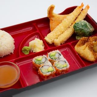 Bento Box A1 - Shrimp & Vegetable Tempura